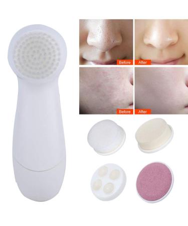 5 in 1 Electric Face Wash Brush - Exfoliator & Massager (Pink) | International Shipping - Buy Online on GoSupps.com