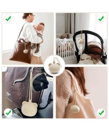 Caja Schnullerbox Silicone | BPA-Free Pacifier Storage | Panda Design | Safe & High-Quality Baby Accessories for Toddlers & Babies (Brown) - Buy Online on GoSupps.com