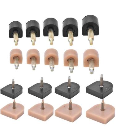 10 Pairs Replacement Peaks for High Heels | U-Shape TPU Tips for Hahnkappen Kits | Durable Heel Nail Cushions in Black & Beige - Buy Online on GoSupps.com