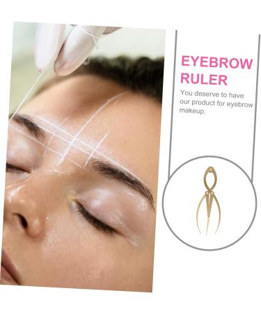NOLITOY 1pc Eyebrow Positioning Ruler Measure Eyebrows for Microblading Eyebrow Mapping Tool Gold Scale 16.5x5.4cm Golden - Buy Online on GoSupps.com