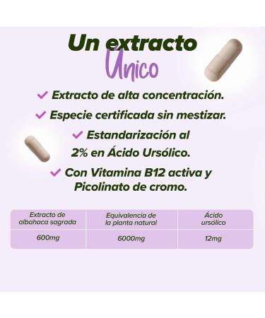  HSN Holy Basil - Holy Basil Extract - from HSN | 30 Vegetable Capsules 6000mg Plant Ocimum Tenuiflorum - 2% Ursolic Acid - High Concentration Per Daily Dose | Non-GMO Vegan Free - Buy Online on GoSupps.com