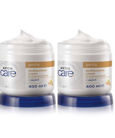 2x Avon Care Smoothing OatmealFor Face Hand & Body Family Cream-800ml