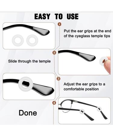 ZKSXOA Silicone Anti-Slip Glasses Pads - 15 Pairs of Comfort Holders & Ear Pads for Secure Fit - Buy Online on GoSupps.com
