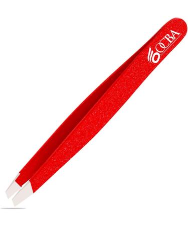 Professional Black Coated Eyebrow Tweezers for Precise Grooming - Stainless Steel Tweezers for Facial Hair Removal - Ideal for Women & Men - 1 Pcs - Buy Online on GoSupps.com