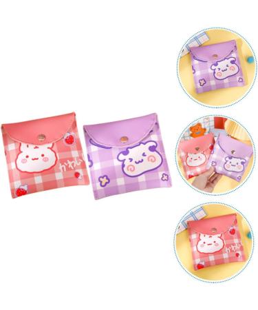 Lurrose 2-Piece Reusable Matt Pad Organizer Bag | Portable Menstrual Hygiene Storage for Women & Girls | Period Accessories - Buy Online on GoSupps.com