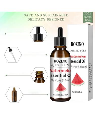 Tebinzi Essenz le | Premium Watermelon Essential Oil with Droppers - Perfect for Aromatherapy Skin Care & Massage - Buy Online on GoSupps.com