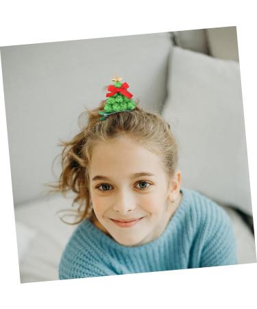ABOOFAN 2 Pairs Christmas Tree Barrette Christmas Tree Hair Clips Kids Tiara Mini Santa Hats Christmas Hair Clip Hair Barrettes for Girls Mini Tiara Xmas Hairpin Baby Iron Antlers Filler - Buy Online on GoSupps.com