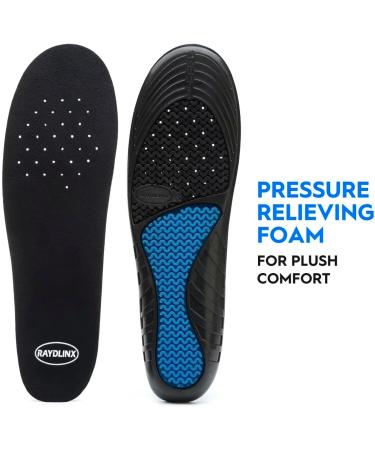Heavy Duty Orthotics Insoles for Big & Tall Men - Shock Absorbing Arch Support Inserts (Size 8-14) - Trim to Fit for Work Boots & Shoes - Buy Online on GoSupps.com