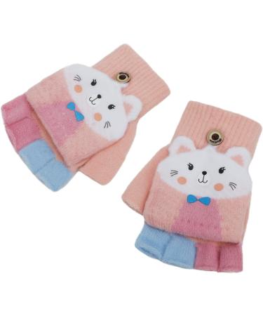 Toddler Kids Puppy Flip Top Gloves - 3-8 Yrs - Cat/Pink - Buy Online on GoSupps.com