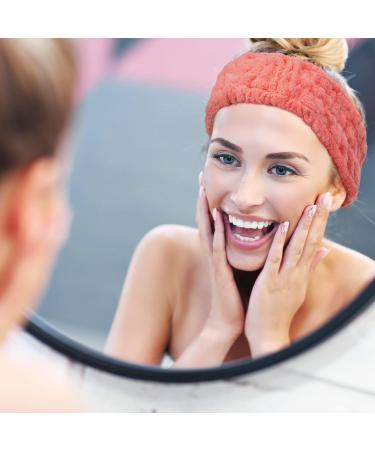 3 Pieces Spa Facial Headband for Women - Elastic Head Wrap for Makeup, Washing Face, Spa, Yoga, Sports, Shower - Red Blue Purple - Buy Online on GoSupps.com