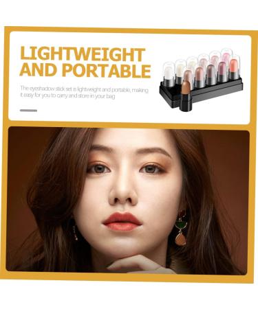 CANIGHT 12pcs 12 Shadow Box Highlighter Stick Cream Plastic - Buy Online on GoSupps.com