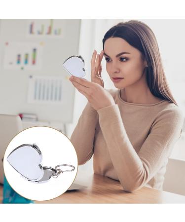 LotCow Portable Heart Shape Folding Mirror - 4Pack Compact Cosmetic Mirror with Keychain - Buy Online on GoSupps.com