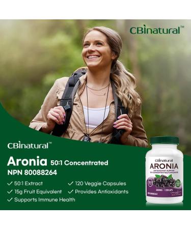 North American Aronia 50:1 Extract 15000 mg Strength 120 Vegan Capsules 4-Month Supply - Buy Online on GoSupps.com
