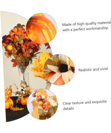 Zerodeko 2pcs Pumpkin Ornaments Halloween Pumpkin Decoration Artificial Pumpkins Halloween Home Decoration Photography Prop Home Goods Halloween Ornament Potted Plant Household Foam - Buy Online on GoSupps.com