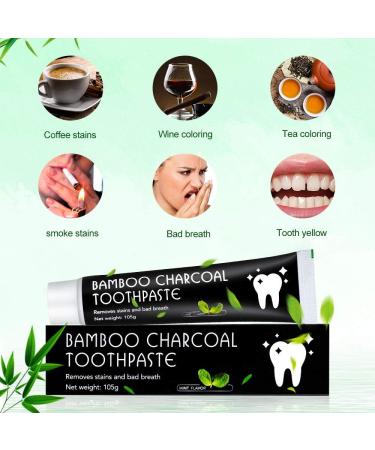 2 Pack Activated Carbon Toothpaste - Fluoride-Free Teeth Whitening & Bleaching - Bamboo Coal for White Teeth - 105g - Buy Online on GoSupps.com