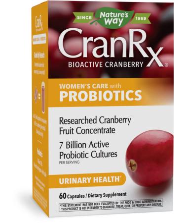 Nature's Way CranRx Bioactive Cranberry with Probiotics Supports Urinary Health* 60 Capsules