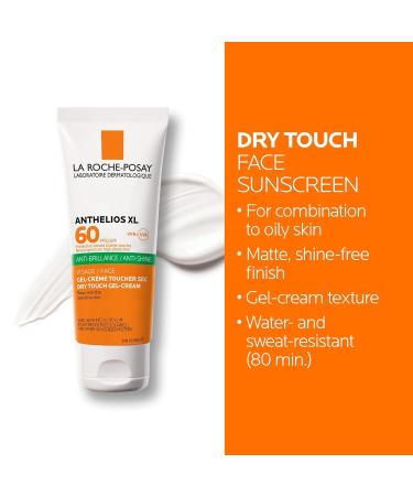 La Roche-Posay Anthelios Face Sunscreen & BUNDLE Broad Spectrum UVA-UVB Sun Protection for all Skin Types Lightweight Non-Greasy Texture Non-Comedogenic Water Resistant Fragrance Free DRY TOUCH SPF 60 - Buy Online on GoSupps.com