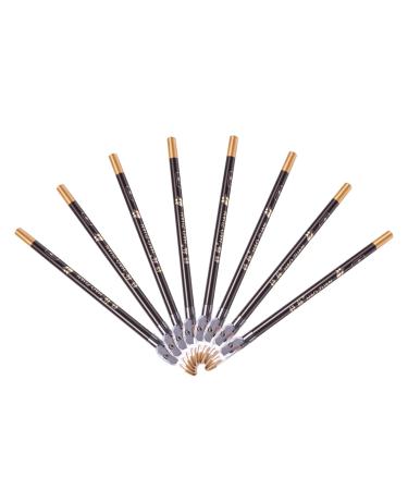 Hemoton 8pcs Pencil Sharpener Eyebrow Pencil Eyebrow Pencils Makeup Accessories Makeup Tool 2 in 1 Eyebrow Pencil Makeup Pencils Eyebrow Pencil with Sharpener 1 count (Pack of 1) Black