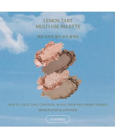 FreshO2 x Pony Lemon Tart Palette - 2 Highlight & Contour Shades | Vegan Cruelty-Free Makeup | Made in Taiwan - Buy Online on GoSupps.com