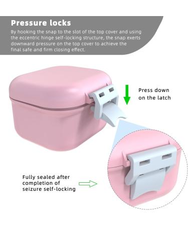 Argomax Leak-Proof Prosthesis Box | Sustainable Dentistry Solution for Dentures & Braces (Pink + White) - Buy Online on GoSupps.com