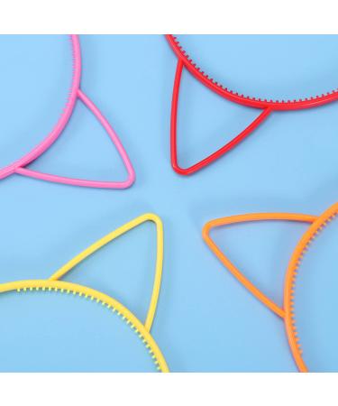Frcolor Cat Ear Headbands - 10 Plastic Hairbands for Birthday Parties & Daily Makeup Decoration - Perfect for All Ages - Buy Online on GoSupps.com