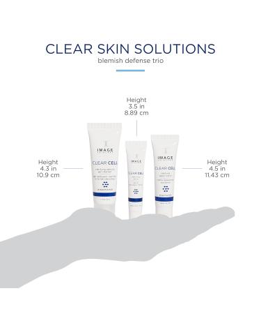 IMAGE Skincare Clear Cell 3-Step Regimen Set - Clear Pores & Healthy Skin | Holiday Limited Edition - 3.2 oz - Buy Online on GoSupps.com