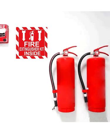 First Aid Kit and Fire Extinguisher Inside Stickers 4 Inch - Set of 8 UV Resistant Safety Decals for Trucks and Equipment - Buy Online on GoSupps.com