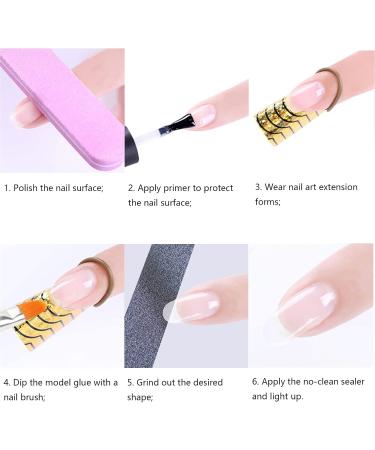 YSMORLA 18-Piece Nail Art Template Set | Reusable Nail Form Guides Gel & Acrylic Extension Stencils Brush & File Included - International Shipping Available - Buy Online on GoSupps.com