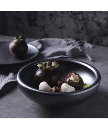Accessories Kitchen Pantryware Multi Purpose/Salad Serveware Serving Bowls Mixing bowlRetro Soup Ramen Noodle Bowl Fruit Salad Bowl Creative Ceramic Tableware Mixing Bowl Serving Bowl 7.3 Inch Black - Buy Online on GoSupps.com