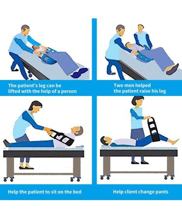 Floapa Portable Patient Transfer Belt - Oxford Fabric Anti-Slip Handling Strap for Seniors & Patients - Ideal for Breastfeeding - Blue - Buy Online on GoSupps.com