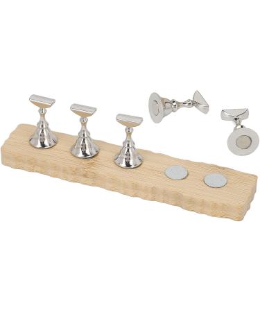 Nail Stand for Press On Nails Display Nail Practice Stand Wave Edge Wooden Base Nail Practice Stand - Buy Online on GoSupps.com