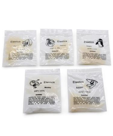 Dental Elastics Bands | Monkey Force Rubber Bands | Orthodontic Supply (3/8) - 10 Bags, 3.5 oz - Buy Online on GoSupps.com