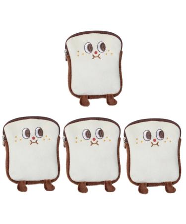 Healifty 4pcs Aunt's Towel Storage Bag Headphone Mount Cute Wallet Multitool Wallet Period Pad Bags Reusable Menstrual Pads Bags Tampon Bag Small Period Pouch Women Supply Lovely Period Bag