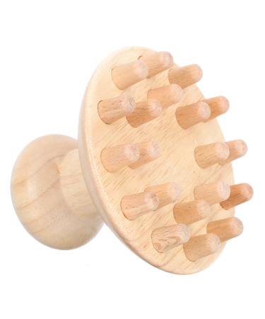 Healvian 1stk Massagekamm made of wood Guasha head massager head scraps for dandruff stylist combs lymphatic massager made of wood meridian beech tablets scratch child