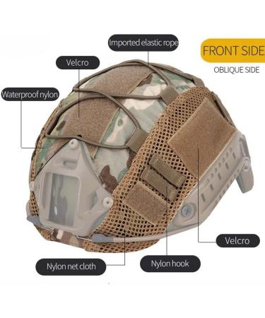 Blueana Tactical Helmet - Airsoft Military Fast Helmet Camouflage Cover (Size M) - Buy Online on GoSupps.com