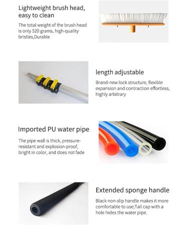 Telessolar Photovoltaic Panel Cleaning Tool Extendable Window Cleaning Pole Water Fed Brush for Window Photovoltaic Panel Trucks Cleaning System (Color : 30ft/9m) - Buy Online on GoSupps.com