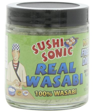 Sushi Sonic 100% Real Powdered Wasabi, 1.5-Ounce Jars (Pack of 3)