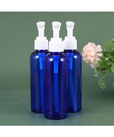 Lurrose 10pcs Refillable Pump Dispenser - 100ml Blue Plastic Soap Lotion Bottles for Kitchen Bathroom & Travel | International Shipping Available - Buy Online on GoSupps.com