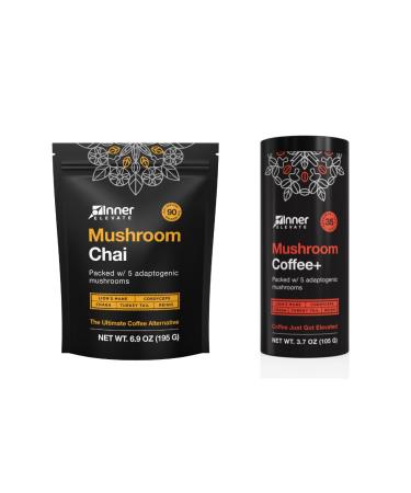 Mushroom Chai (90 Servings) + Mushroom Coffee