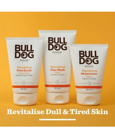 Bulldog Skincare Energising Face Scrub for Men 125ml - Gentle Exfoliation for Refreshed Skin - Buy Online on GoSupps.com