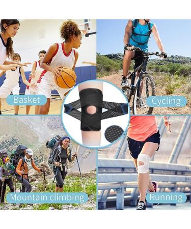 Nellhomy Professional Knee Brace with Patella Gel Pads & Side Stabilizers - Adjustable Compression for Meniscus Pain Relief (Black Large) - International Shipping - Buy Online on GoSupps.com