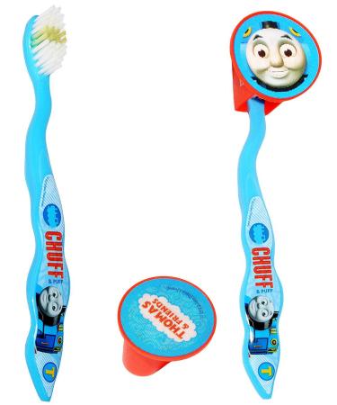 alle-meine.de GmbH Reiseset: ergonomic toothbrush including protective cap Thomas The small locomotive - children & baby/high -quality bristle - travel toothbrush - children's tooth office .. without names