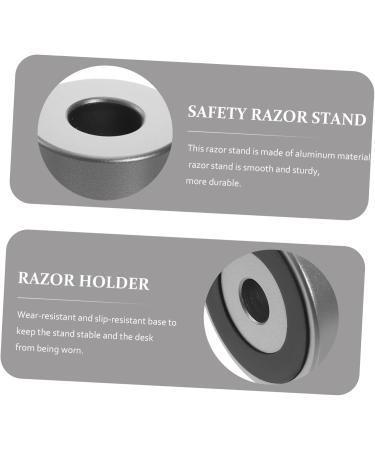 Buy Mikinona 2-Piece Razor Base Organizer | Portable Aluminum Shaver Stand | International Shipping Available - Buy Online on GoSupps.com