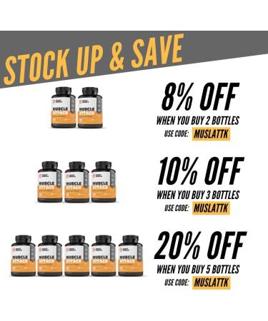 Crazy Muscle Powerful Keto Friendly DHEA Supplement: Muscle Attack is a Booster for Men and Women to Increase & Maintain Test Levels and Prevents Side Effects - Bodybuilding Supplements - 90 Tablets - Buy Online on GoSupps.com