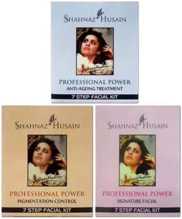 Shahnaz Husain Anti-Ageing & Pigmentation Control Facial Kit Combo 3 x 16g | International Shipping Available - Buy Online on GoSupps.com