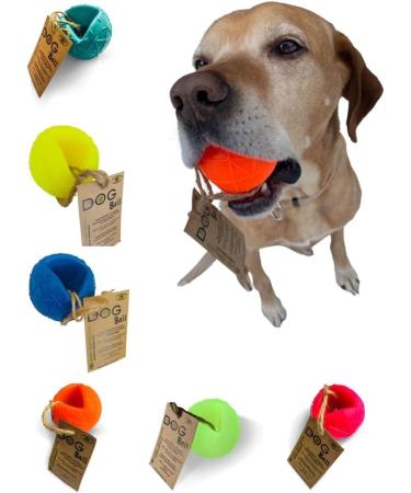 Lasama Moby Dog Ball - Non-Toxic Eco-Friendly Orange Dog Ball for Safe Playtime - Buy Online on GoSupps.com