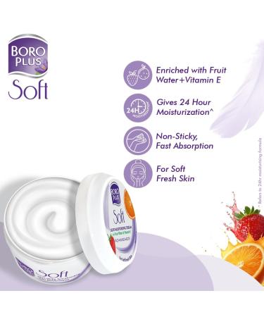 Metrey Herbotech Boro-Plus Soft Light Moisturising Cream with Vitamin E 24 Hour Moisturization 300 ml - Buy Online on GoSupps.com