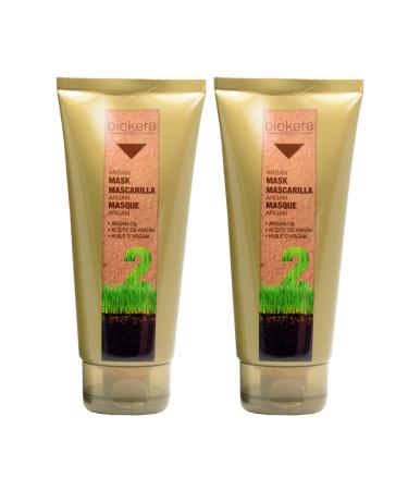 Salerm Biokera Natura Argan Mask 6.8oz / 200mL Pack of 2