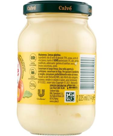  Italian Gourmet E.R. Maionese Classica Sunflower Oil Calv Set of 6 Ideal for Sandwich and Kanties No Preservatives and Sugar Free Gluten Free 225ml + Polpa Italian Gourmet 400g - Buy Online on GoSupps.com