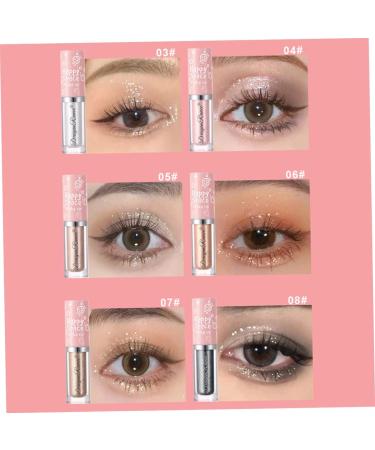 Beavorty 8pcs Eye Shadow Liquid Glitter Eyeshadow Shiny Eyeshadow Eye Highlight Eyeshadow Cosmetics Flash - Buy Online on GoSupps.com